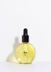 Bottle of Fur Oil pubic hair conditioning oil