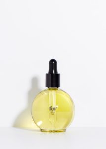 Bottle of Fur Oil pubic hair conditioning oil